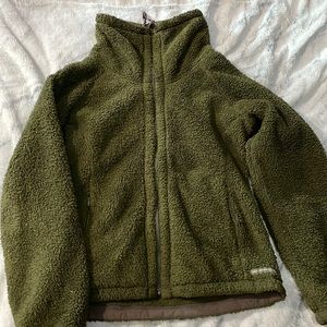 Green Zip-Up Turtleneck Exofficio Sweatshirt